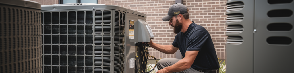 Outdoor HVAC Testing and Repair by Skilled Technician. HVAC testing and repair, skilled technician, outdoor HVAC services, HVAC system, troubleshooting, industry-leading techniques, HVAC services provider