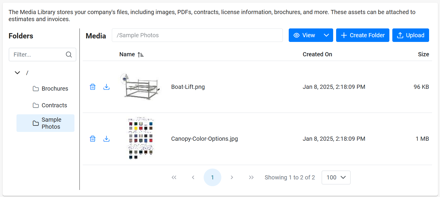 Add Photos and PDFs to Estimates