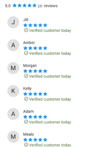 5-star reviews